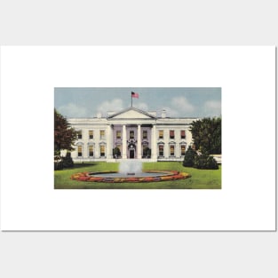 White House postcard, 1950 Posters and Art